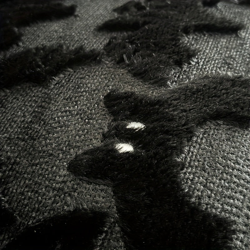3D Black Bat Pillow Cover