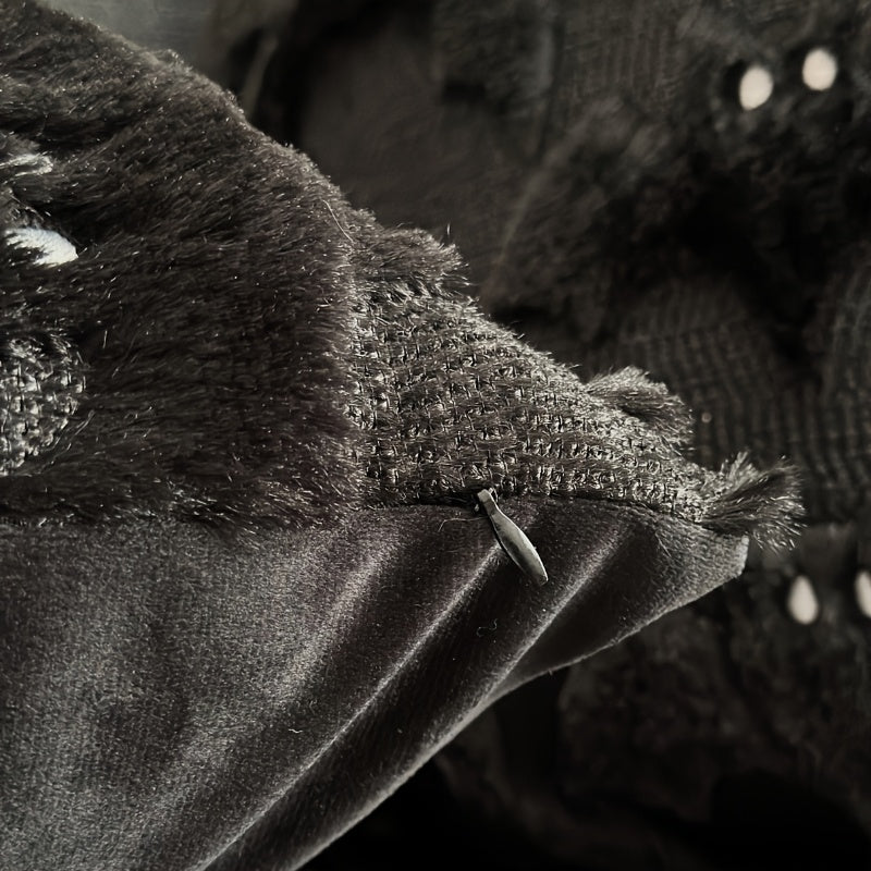3D Black Bat Pillow Cover