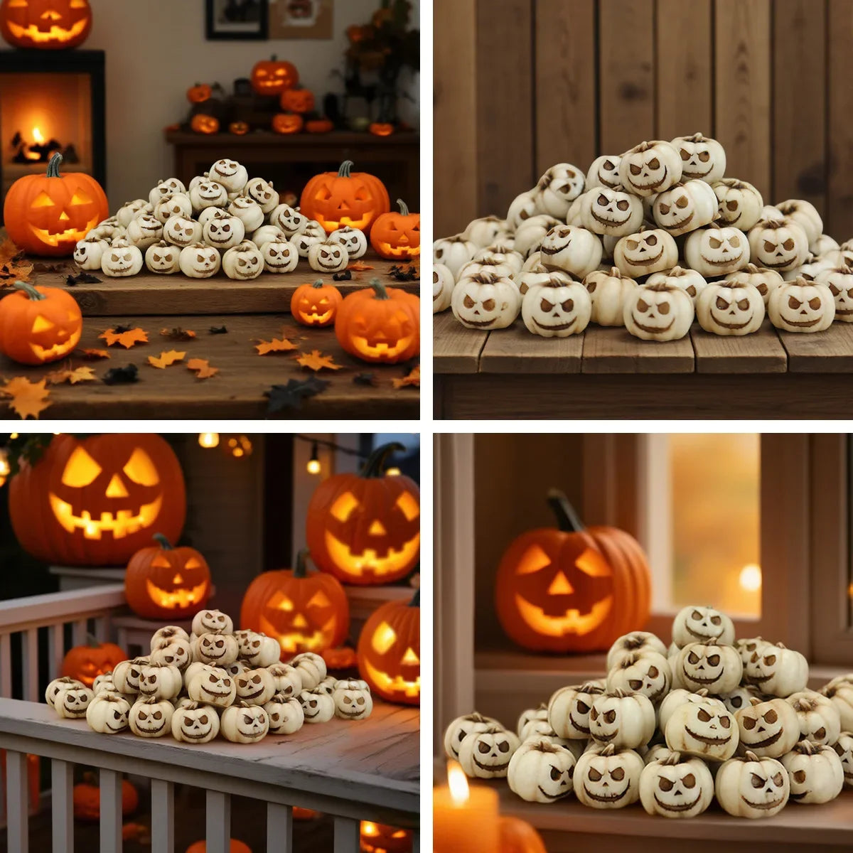 20/30Pcs Artificial Mini Pumpkin Decoration