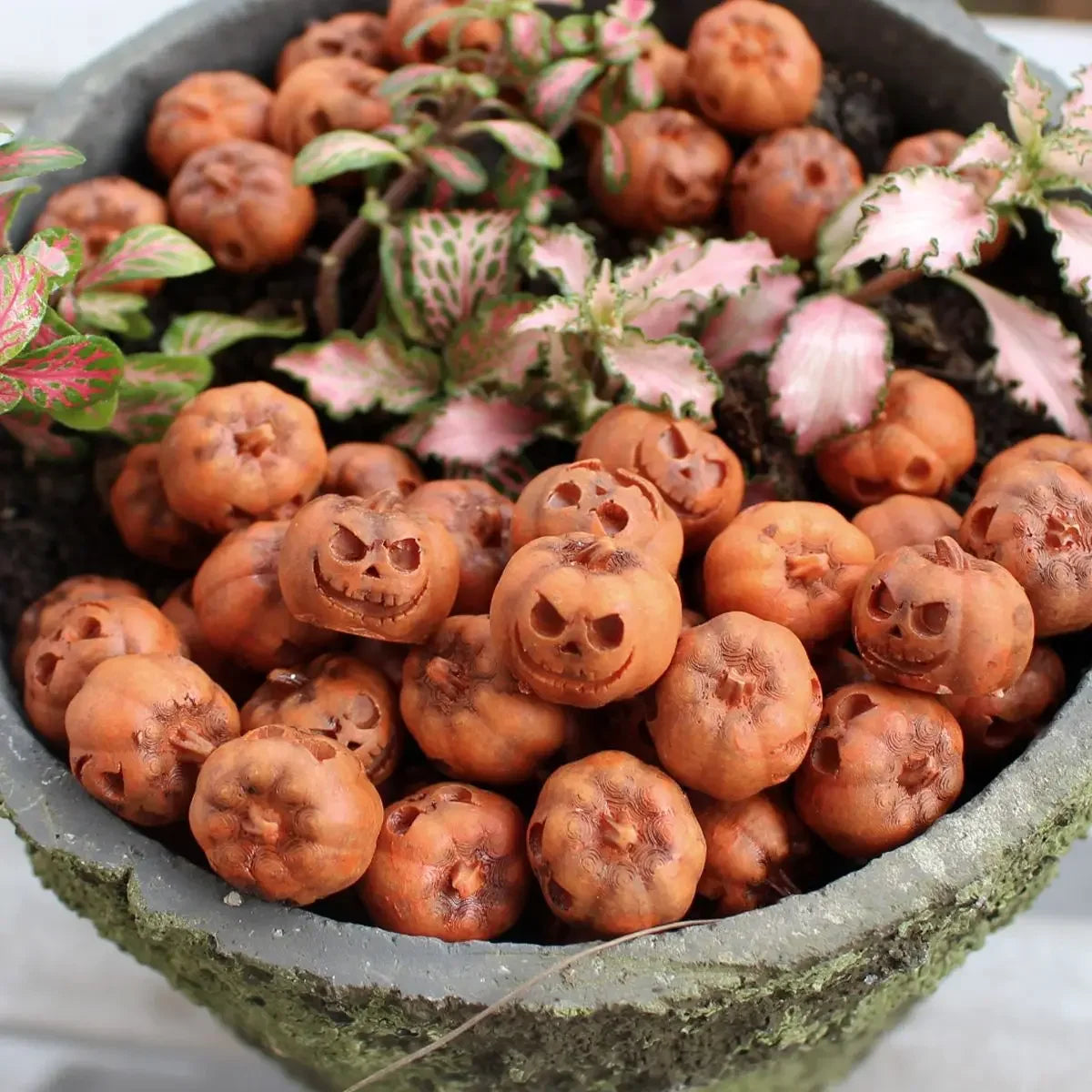20/30Pcs Artificial Mini Pumpkin Decoration